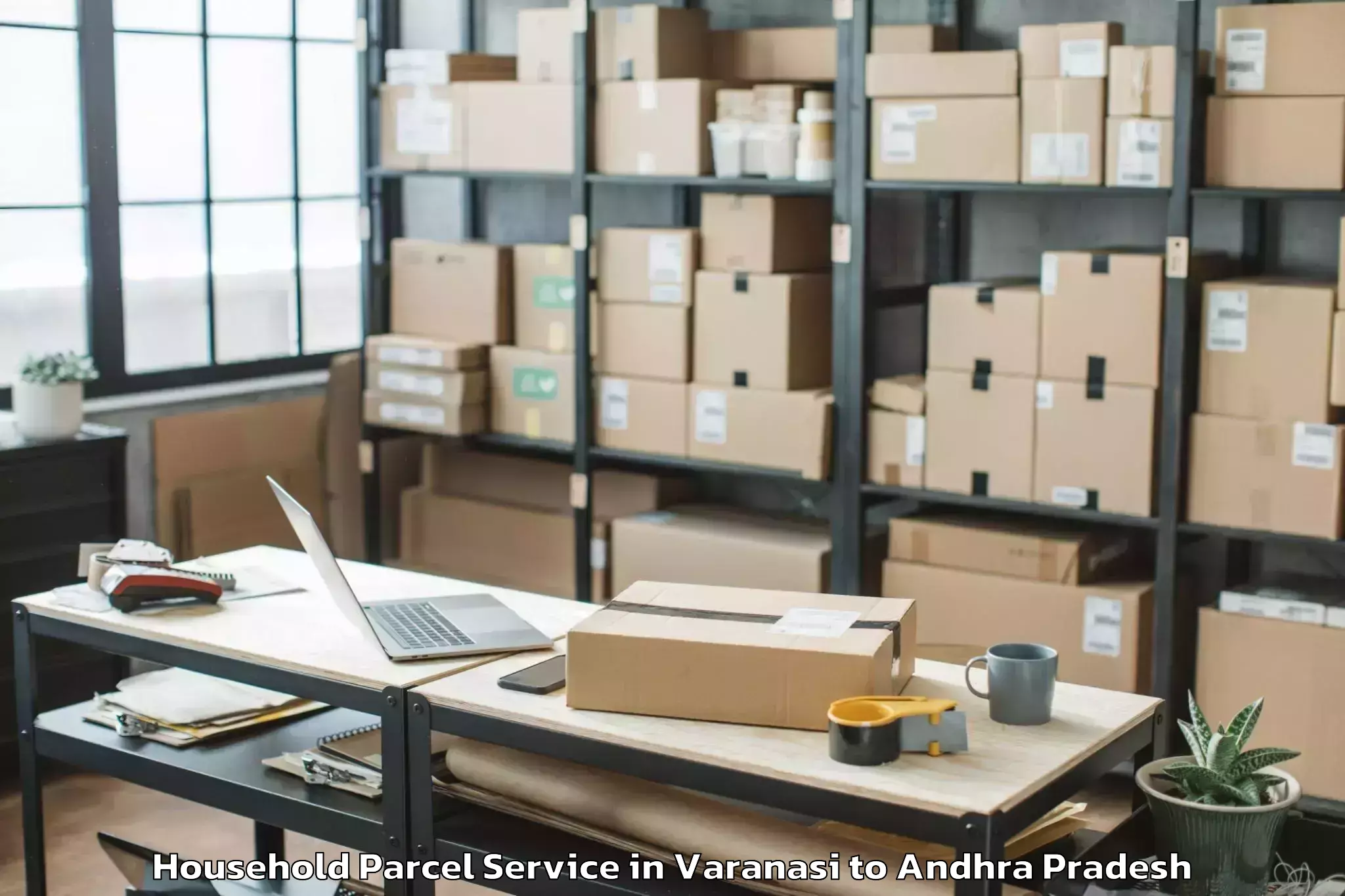 Leading Varanasi to Valetivari Palem Household Parcel Provider